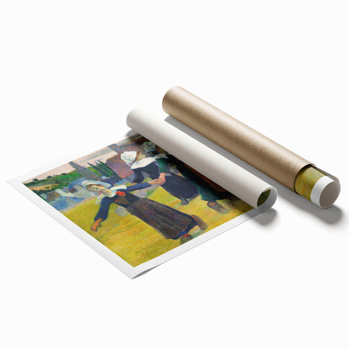 Modern Wall Art – Abstract Modern Art of Breton Girls Dancing