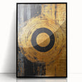 Framed abstract wall art showcasing dynamic black strokes on an acrylic surface, perfect for modern home decor, adding a touch of sophistication and style.