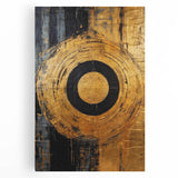 Abstract wall art on stretched canvas featuring dynamic strokes in vibrant colors, perfect for modern home decor, enhancing artistic ambiance and style.