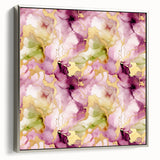 Framed abstract wall art featuring dynamic silver and gray strokes on canvas, elegantly displayed from a side view, perfect for modern home decor.