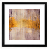 Abstract strokes wall art featuring a sleek black frame with matting, showcasing vibrant colors and dynamic patterns, perfect for modern home decor.