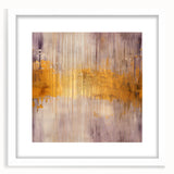 Abstract wall art featuring colorful strokes in a modern white frame with a mat, ideal for contemporary home decor, adding vibrant style to any room.