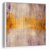 Framed abstract strokes wall art on canvas, showcasing a modern design in soft white and muted tones, enhancing contemporary decor with elegance.