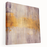 Abstract strokes wall art displayed on a stretched canvas, showcasing vibrant colors and dynamic patterns, ideal for modern home decor. The side view highlights the canvas's depth and texture, making it a striking focal piece for any room.