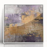 Framed abstract wall art featuring dynamic strokes in white and soft pastel colors, designed to enhance modern decor with a touch of elegance. Perfect for living spaces or art collectors seeking contemporary style.