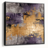 Framed canvas wall art showcasing abstract black strokes on a white background, emphasizing modern design aesthetics. Perfect for contemporary home decor.