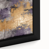 Framed abstract strokes wall art in vibrant colors, showcasing intricate brushwork and texture, ideal for modern home decor or art enthusiasts.