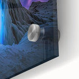 Close-up of an intricate acrylic landscape design featuring vivid colors and textured details, ideal for modern home decor or art enthusiasts. This artwork emphasizes natural beauty and artistic craftsmanship, making it a striking addition to any interior space.