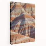 Stretched canvas artwork showcasing a stunning landscape of rugged cliffs against a vibrant sky, ideal for home or office decor, enhancing natural aesthetics.