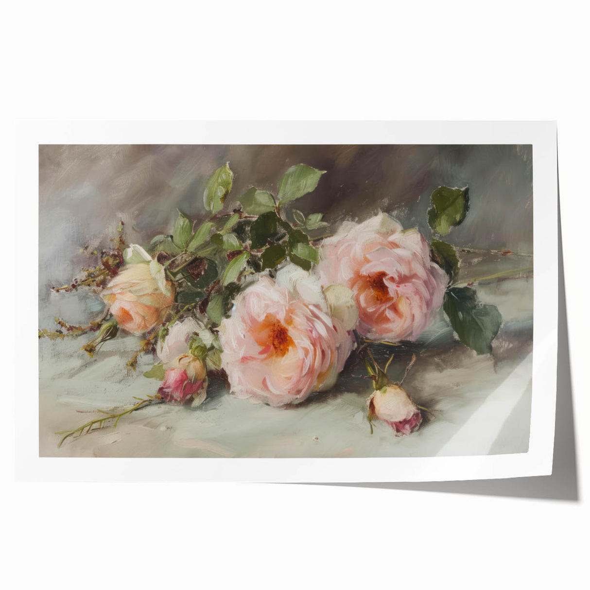 Elegant Floral Living Room Wall Art - Modern Canvas & Framed Prints