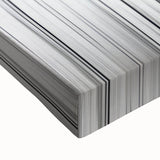 Close-up of an abstract figurative wall art design on stretched canvas, showcasing vibrant colors and dynamic shapes, perfect for modern home decor.