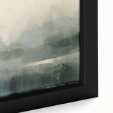 Close-up of a framed abstract landscape wall art piece, showcasing vibrant colors and intricate textures, perfect for enhancing modern home decor.