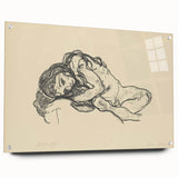 Expressionist Sketch of Reclining Woman – Modern Expressionism Print