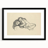 Expressionist Sketch of Reclining Woman – Modern Expressionism Print