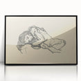 Expressionist Sketch of Reclining Woman – Modern Expressionism Print