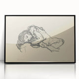 Expressionist Sketch of Reclining Woman – Modern Expressionism Print