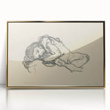 Expressionist Sketch of Reclining Woman – Modern Expressionism Print