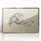 Expressionist Sketch of Reclining Woman – Modern Expressionism Print