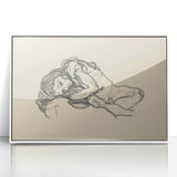 Expressionist Sketch of Reclining Woman – Modern Expressionism Print