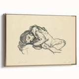Expressionist Sketch of Reclining Woman – Modern Expressionism Print