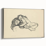 Expressionist Sketch of Reclining Woman – Modern Expressionism Print