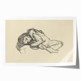 Expressionist Sketch of Reclining Woman – Modern Expressionism Print