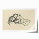 Expressionist Sketch of Reclining Woman – Modern Expressionism Print