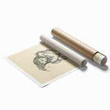 Expressionist Sketch of Reclining Woman – Modern Expressionism Print