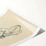 Expressionist Sketch of Reclining Woman – Modern Expressionism Print