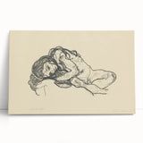 Expressionist Sketch of Reclining Woman – Modern Expressionism Print
