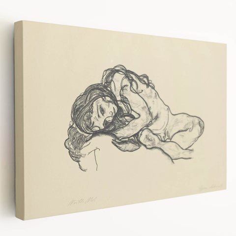 Expressionist Sketch of Reclining Woman – Modern Expressionism Print