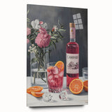 Large abstract wall art on acrylic glass depicting vibrant, multicolored splashes, ideal for bedroom or dining room decor.