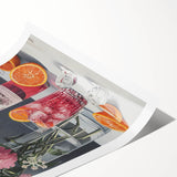 Extra large wall art featuring line art flowers in black on white background, ideal for large living room wall decor.