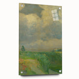 Impressionist Landscape Art: Lajos Csordák's Cloudy Sky Print