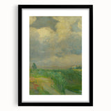 Impressionist Landscape Art: Lajos Csordák's Cloudy Sky Print