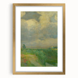 Impressionist Landscape Art: Lajos Csordák's Cloudy Sky Print