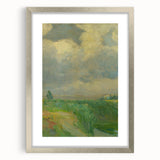 Impressionist Landscape Art: Lajos Csordák's Cloudy Sky Print