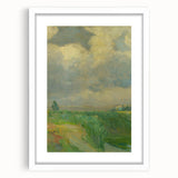 Impressionist Landscape Art: Lajos Csordák's Cloudy Sky Print