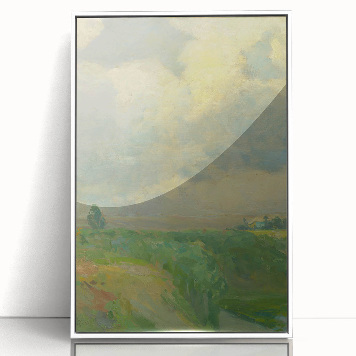 Impressionist Landscape Art: Lajos Csordák's Cloudy Sky Print