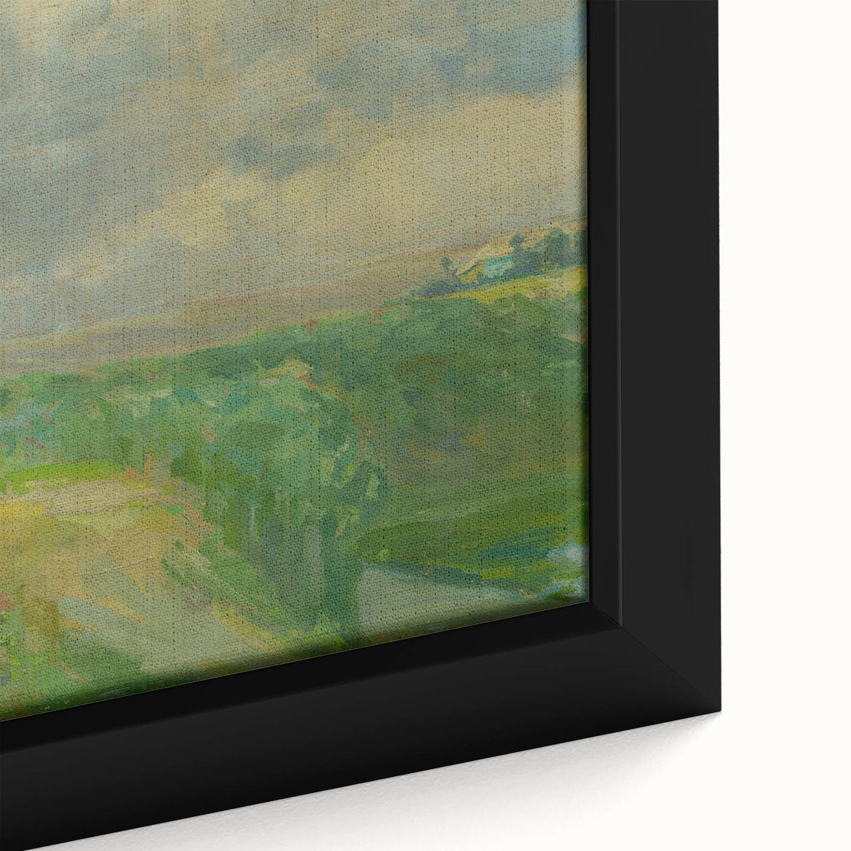 Impressionist Landscape Art: Lajos Csordák's Cloudy Sky Print