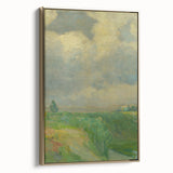Impressionist Landscape Art: Lajos Csordák's Cloudy Sky Print
