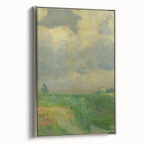 Impressionist Landscape Art: Lajos Csordák's Cloudy Sky Print