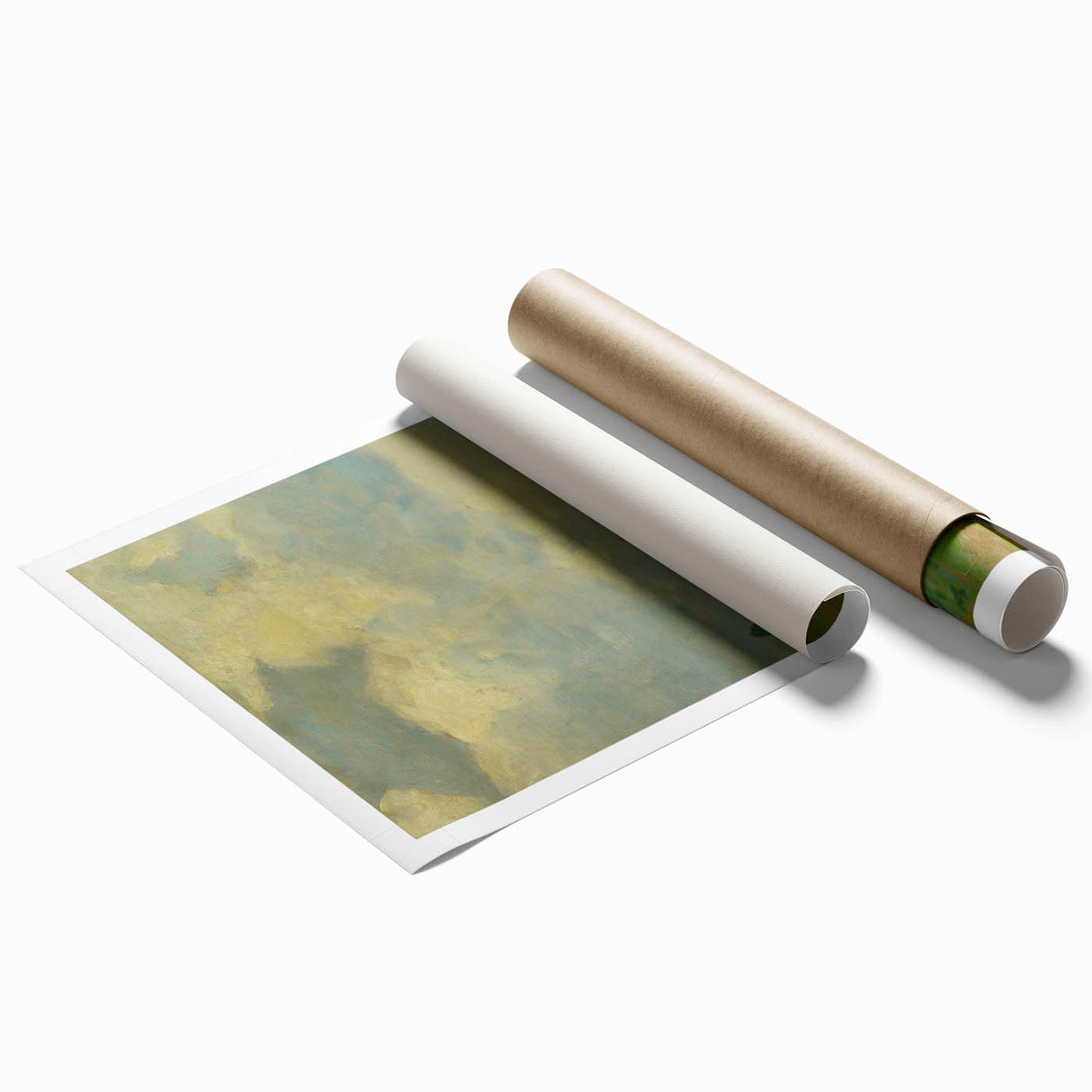 Impressionist Landscape Art: Lajos Csordák's Cloudy Sky Print