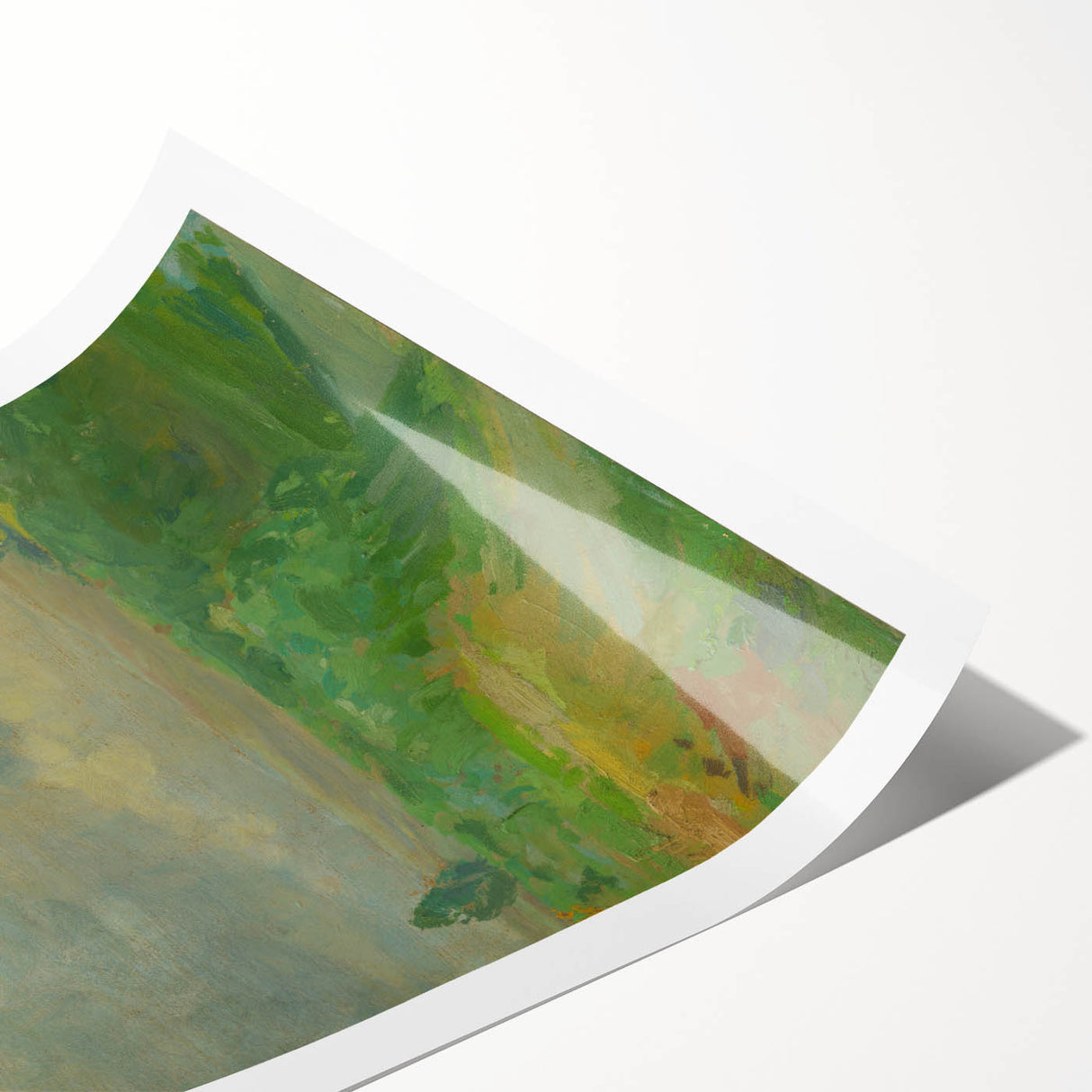 Impressionist Landscape Art: Lajos Csordák's Cloudy Sky Print