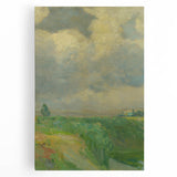 Impressionist Landscape Art: Lajos Csordák's Cloudy Sky Print