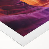 Stunning rolled canvas print showcasing a vibrant landscape of canyons with rich colors and intricate textures, ideal for home decor or art enthusiasts. Packaged securely in a durable tube for safe shipping and handling.