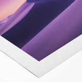 Desert landscape canvas print showcasing vibrant orange and yellow hues with a textured finish, elegantly rolled and securely packaged in a durable cardboard tube for easy transport and display.