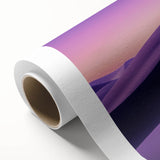 Desert landscape rolled canvas art print showcasing vibrant orange and yellow hues, depicting a serene sunset over sand dunes, ideal for home decor.