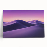 Desert landscape canvas print showcasing vibrant hues of orange and yellow, creating a warm sunset effect, perfect for modern home decor and art enthusiasts. This stretched canvas artwork, ideal for living rooms or offices, adds a serene touch with its detailed desert scenery.