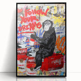 Vibrant Pop Art Wall Art – Colorful Follow Your Dreams Canvas